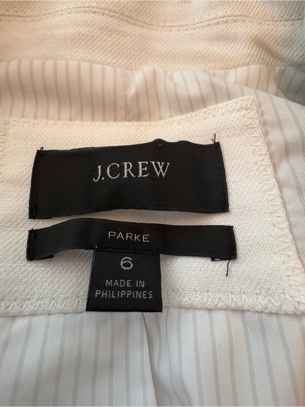 J. Crew white Linen-Blend Blazer